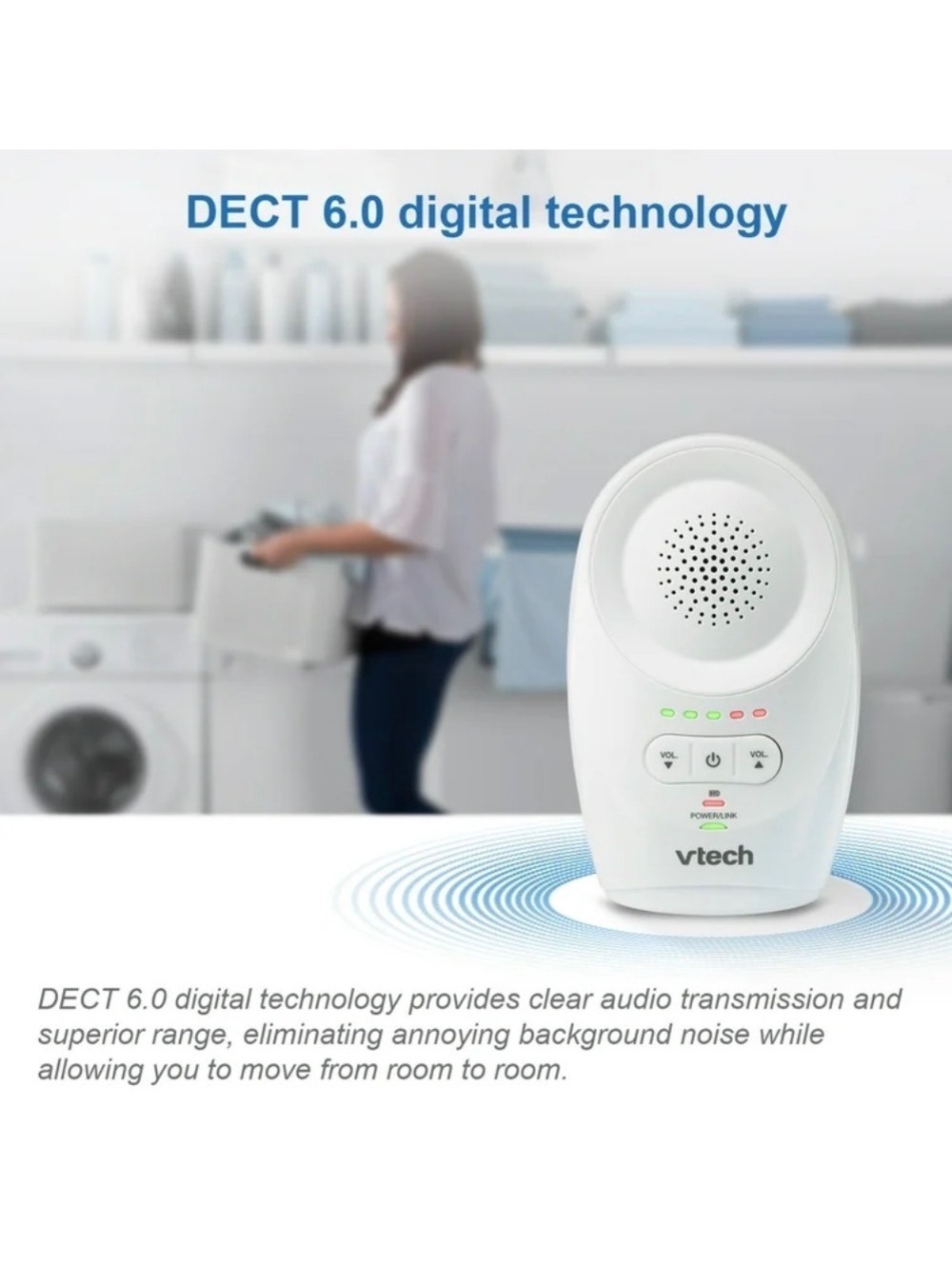 VTech DM1111 Audio Baby Monitor - Picture 6 of 6